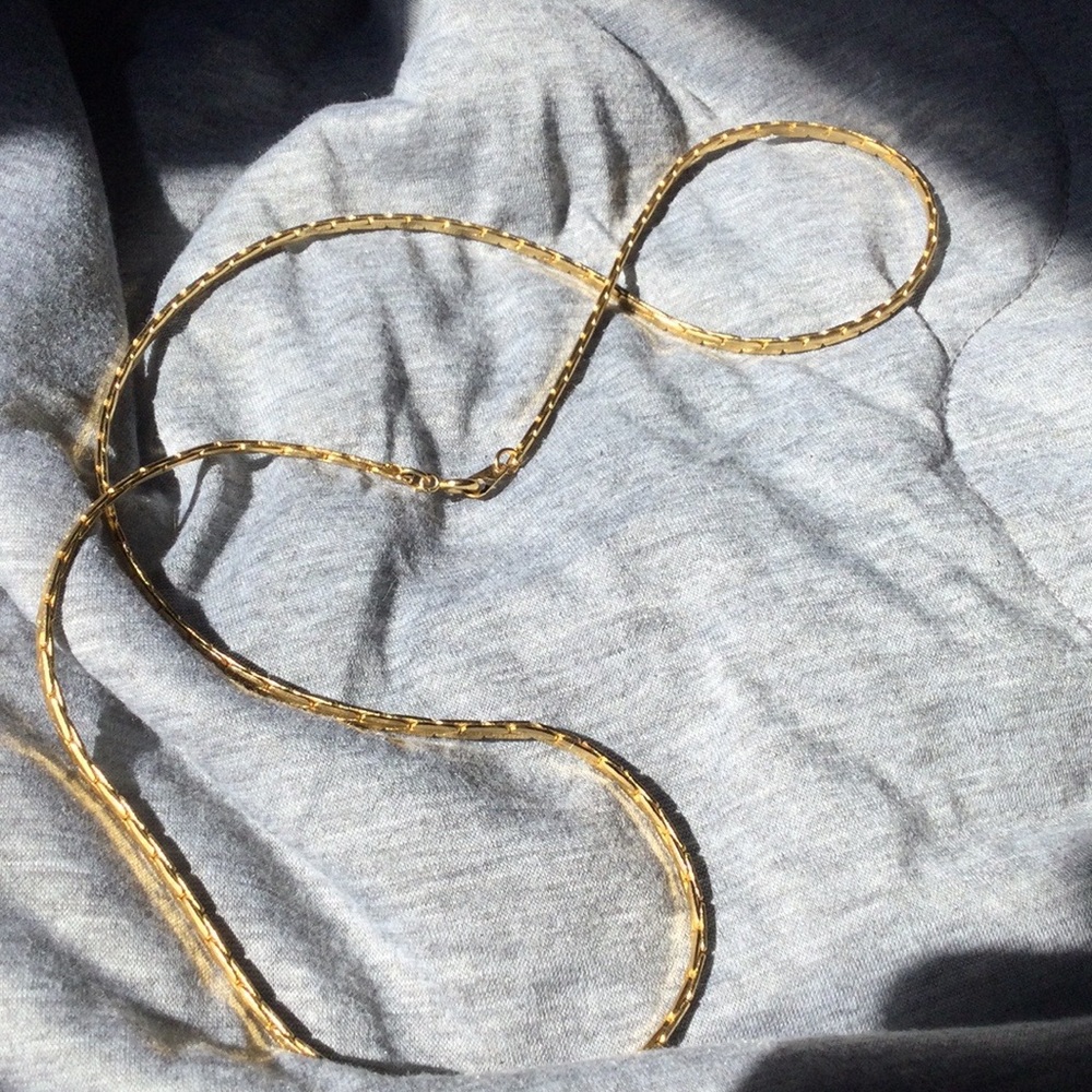 24” real gold chain necklace